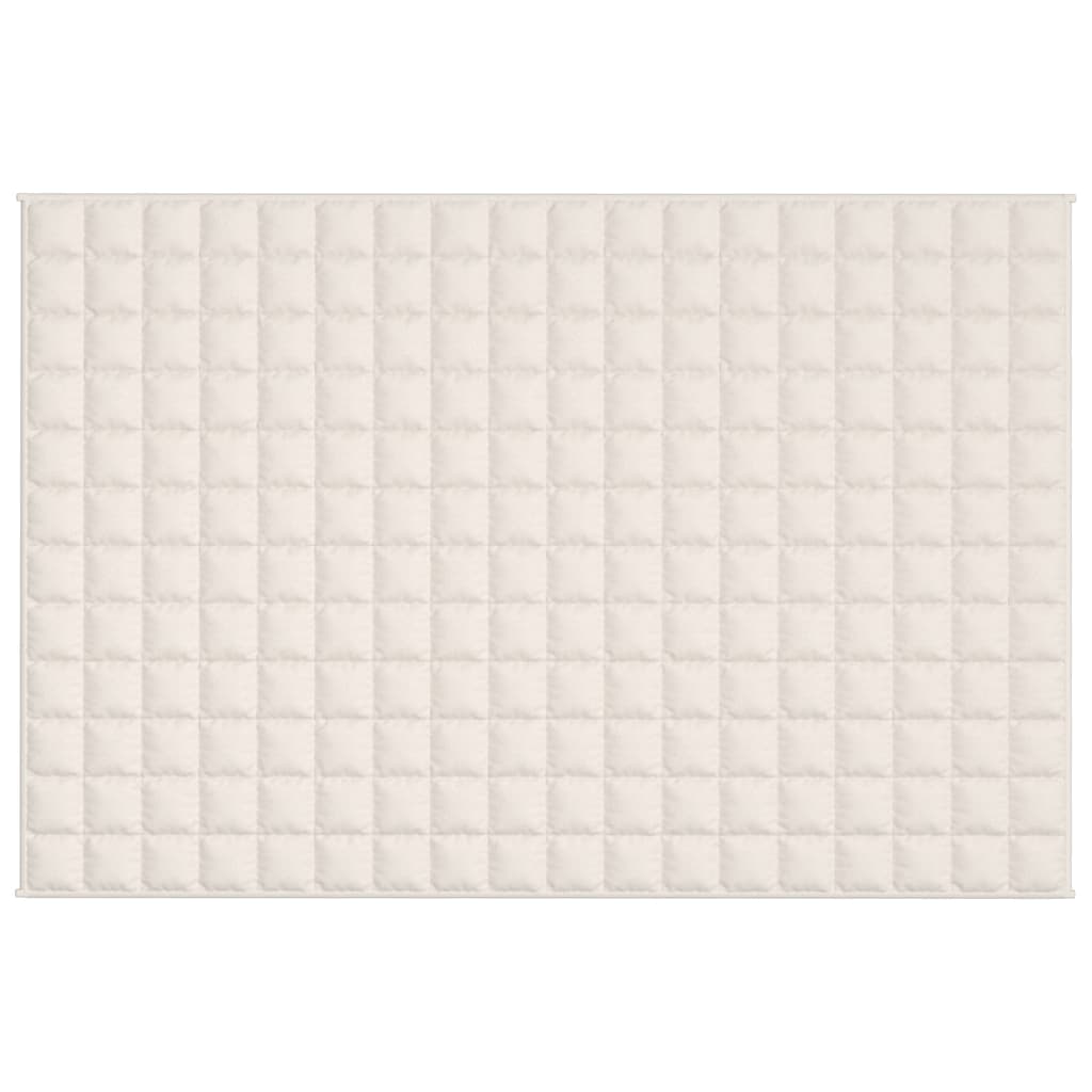 Manta pesada 9 kg 120x180 cm tecido creme-claro