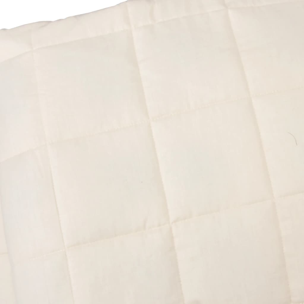 Manta pesada 15 kg 220x235 cm tecido creme-claro