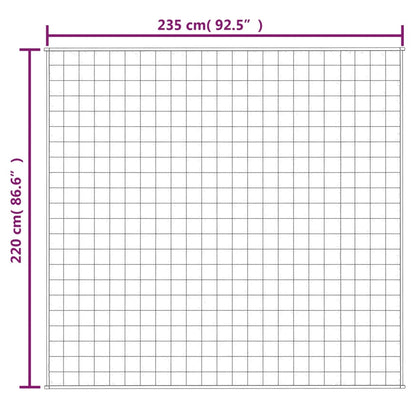 Manta pesada 15 kg 220x235 cm tecido creme-claro