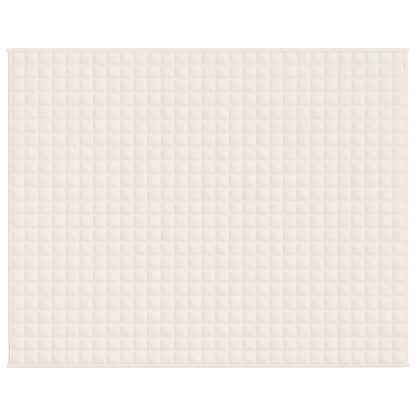 Manta pesada 11 kg 235x290 cm tecido creme-claro