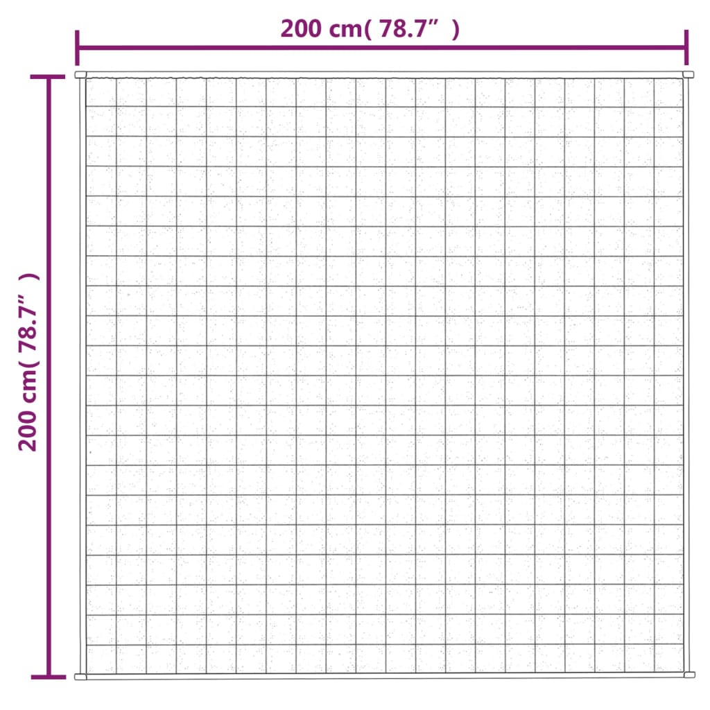 Manta pesada 9 kg 200x200 cm tecido cinza