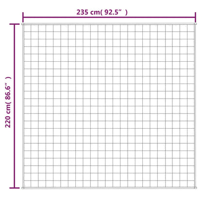 Manta pesada 11 kg 220x235 cm tecido cinza