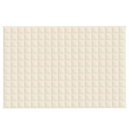 Manta pesada 5 kg 120x180 cm tecido creme-claro