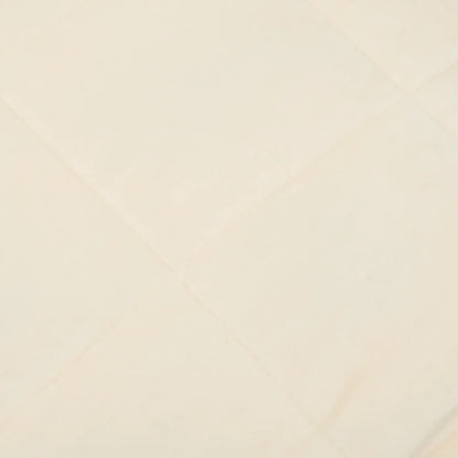 Manta pesada 5 kg 120x180 cm tecido creme-claro