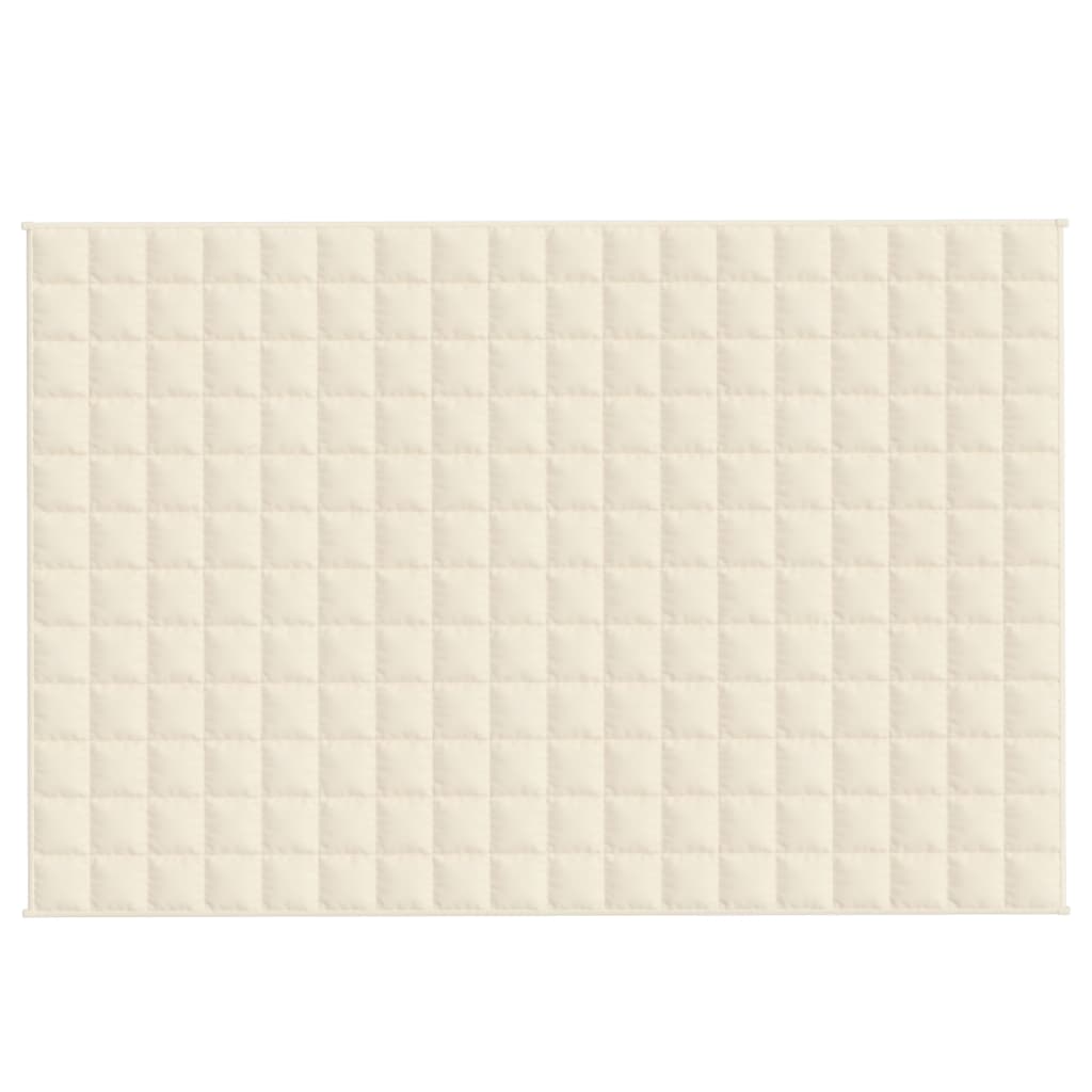 Manta pesada 9 kg 120x180 cm tecido creme-claro