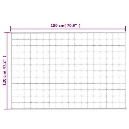 Manta pesada 9 kg 120x180 cm tecido creme-claro