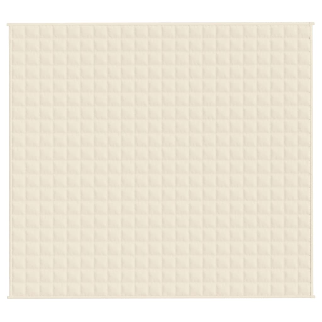 Manta pesada 13 kg 200x225 cm tecido creme-claro