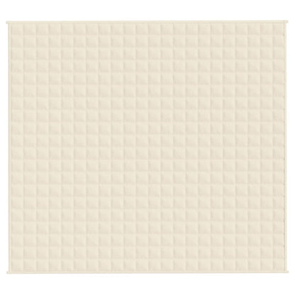 Manta pesada 13 kg 200x225 cm tecido creme-claro