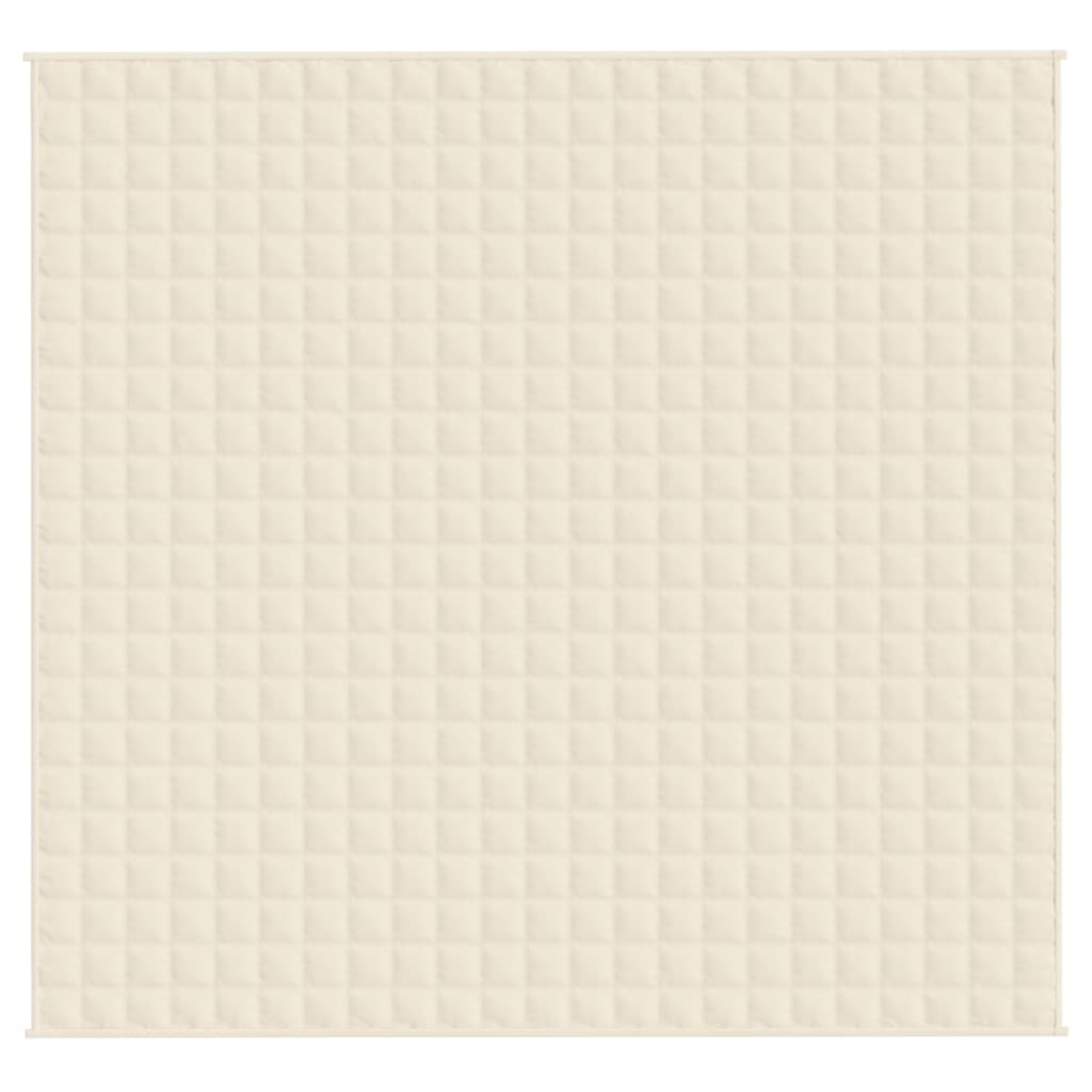 Manta pesada 11 kg 220x235 cm tecido creme-claro