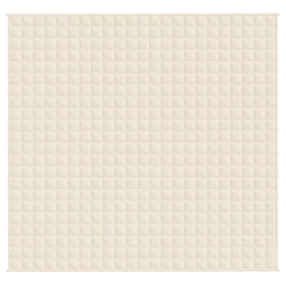 Manta pesada 11 kg 220x235 cm tecido creme-claro