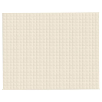 Manta pesada 11 kg 235x290 cm tecido creme-claro