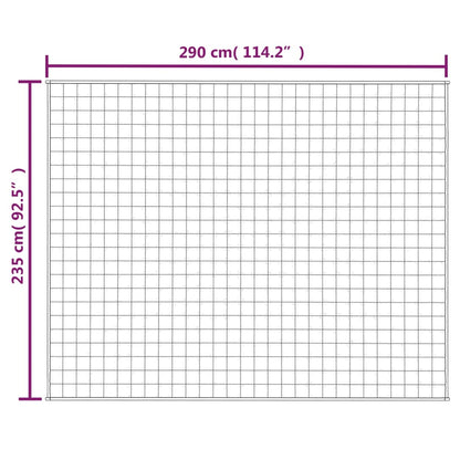 Manta pesada 11 kg 235x290 cm tecido creme-claro