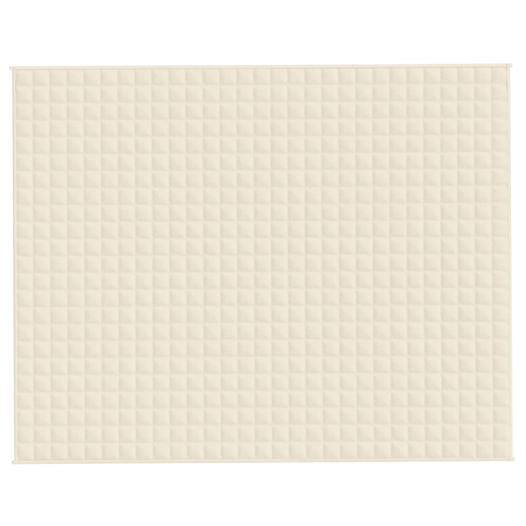 Manta pesada 15 kg 235x290 cm tecido creme-claro