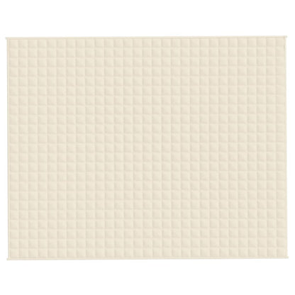 Manta pesada 15 kg 235x290 cm tecido creme-claro