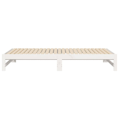 Sofá-cama de puxar 2x(90x200) cm pinho maciço branco