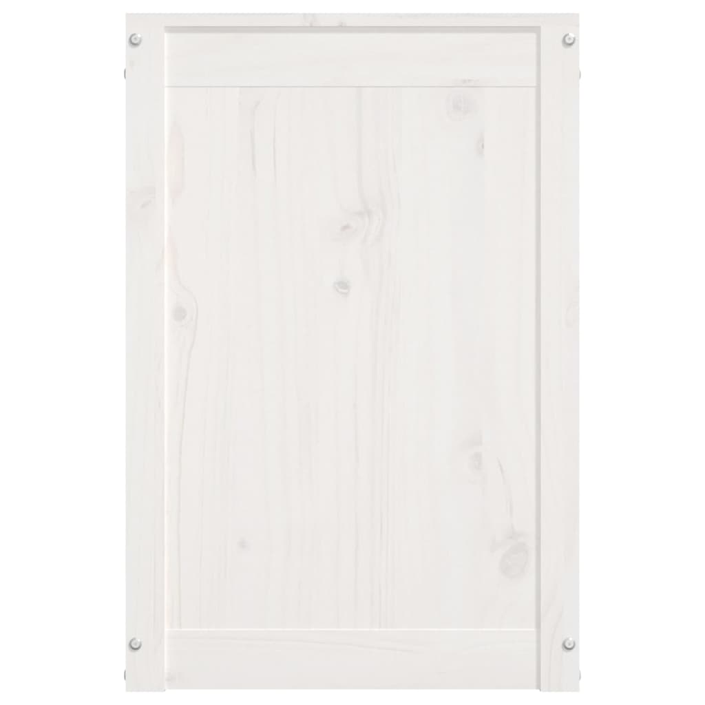 Cesto para Roupa Tone - 88,5x44x66 cm madeira de pinho maciça branco