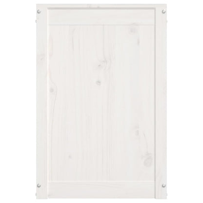 Cesto para Roupa Tone - 88,5x44x66 cm madeira de pinho maciça branco