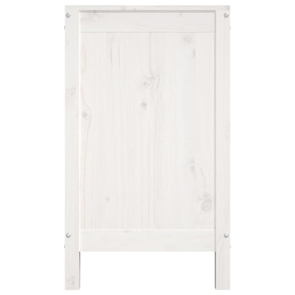 Cesto para Roupa Tone - 88,5x44x76 cm madeira de pinho maciça branco