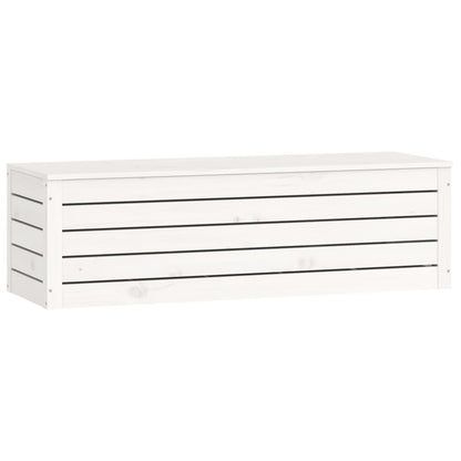 Caixa de arrumação 109x36,5x33cm madeira de pinho maciça branco