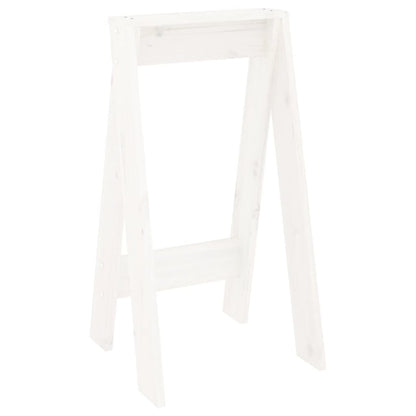 Bancos 2 pcs 40x40x75 cm pinho maciço branco