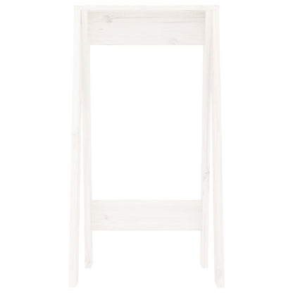 Bancos 2 pcs 40x40x75 cm pinho maciço branco