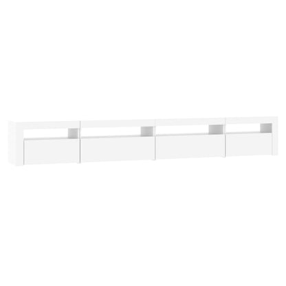 Móvel de TV Sophia com Luzes LED de 270cm - Branco - Design Moderno