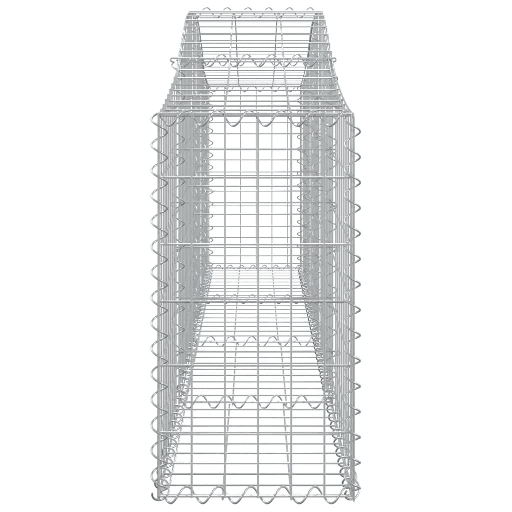 Cesto gabião arqueado 200x30x60/80 cm ferro galvanizado