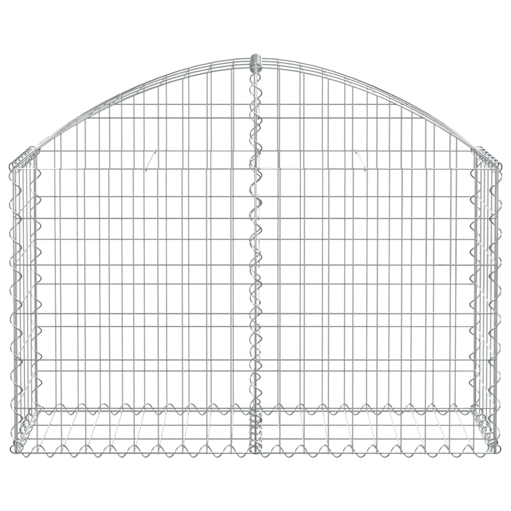 Cesto gabião arqueado 100x30x60/80 cm ferro galvanizado