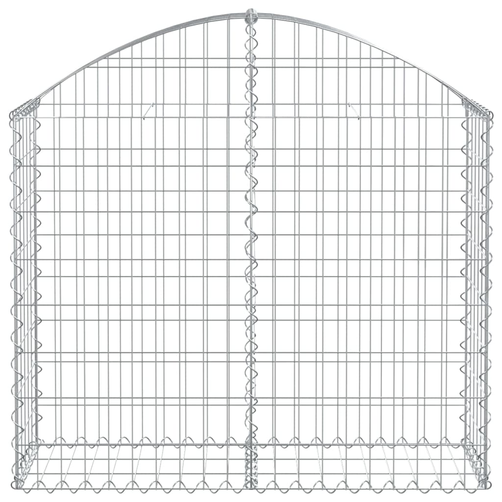 Cesto gabião arqueado 100x30x80/100 cm ferro galvanizado