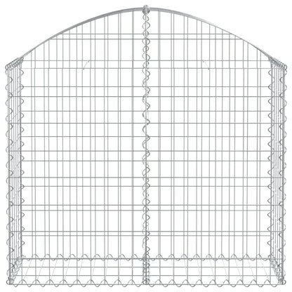 Cesto gabião arqueado 100x30x80/100 cm ferro galvanizado