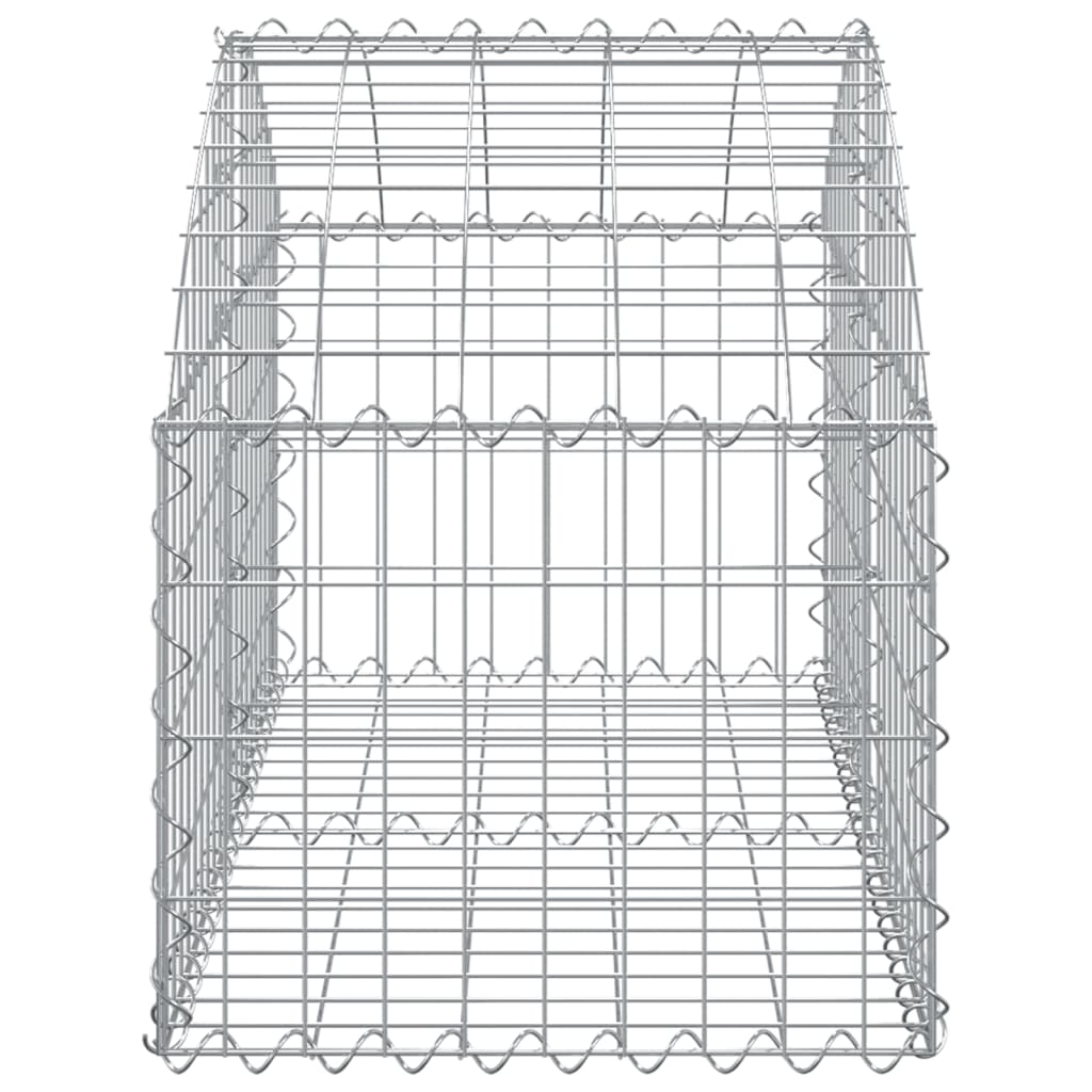 Cesto gabião arqueado 100x50x40/60 cm ferro galvanizado