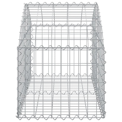 Cesto gabião arqueado 100x50x40/60 cm ferro galvanizado