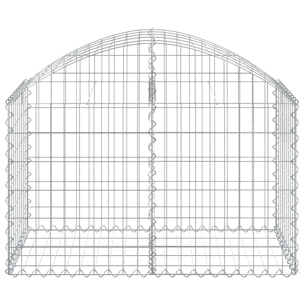 Cesto gabião arqueado 100x50x60/80 cm ferro galvanizado