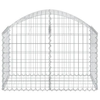 Cesto gabião arqueado 100x50x60/80 cm ferro galvanizado