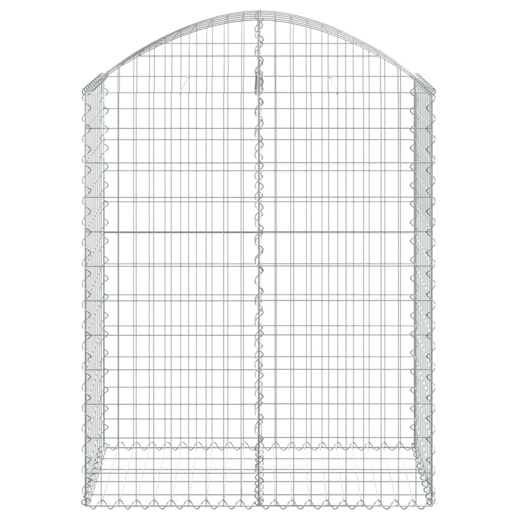 Cesto gabião arqueado 100x50x120/140 cm ferro galvanizado