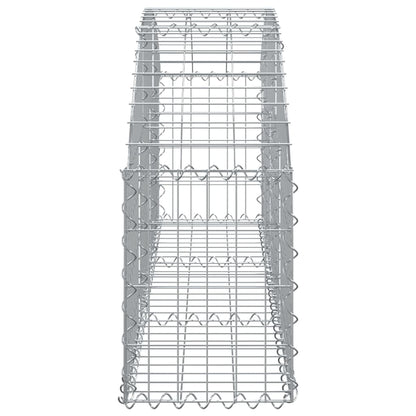 Cesto gabião arqueado 150x30x40/60 cm ferro galvanizado