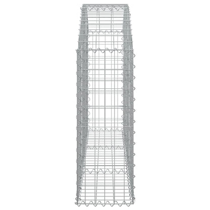 Cesto gabião arqueado 150x30x80/100 cm ferro galvanizado