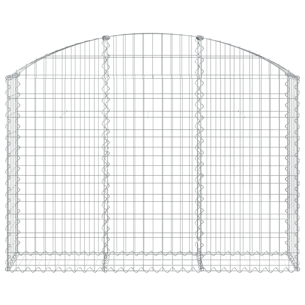 Cesto gabião arqueado 150x30x100/120 cm ferro galvanizado