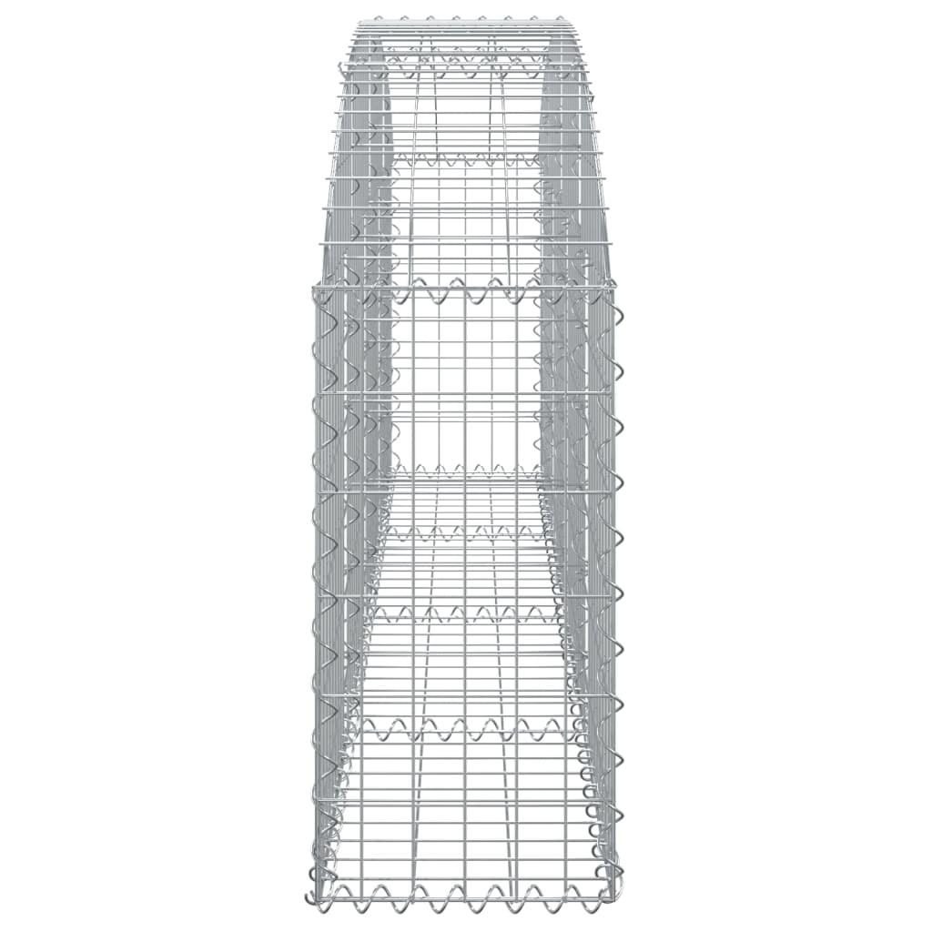 Cesto gabião arqueado 200x30x60/80 cm ferro galvanizado