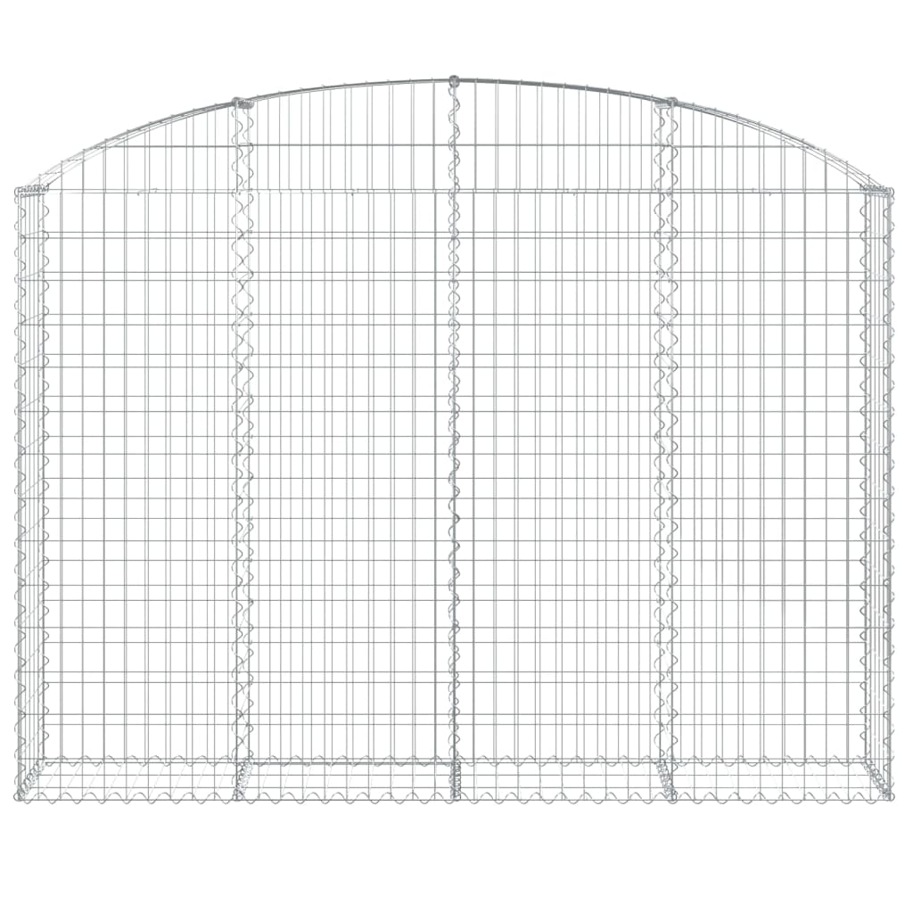 Cesto gabião arqueado 200x30x140/160 cm ferro galvanizado