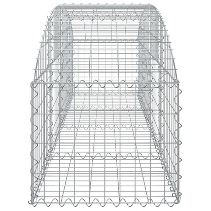 Cesto gabião arqueado 200x50x40/60 cm ferro galvanizado