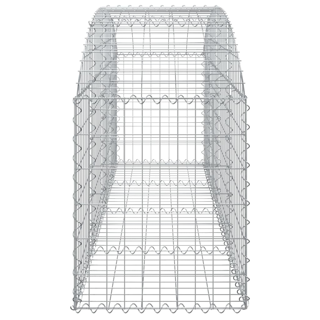 Cesto gabião arqueado 200x50x60/80 cm ferro galvanizado