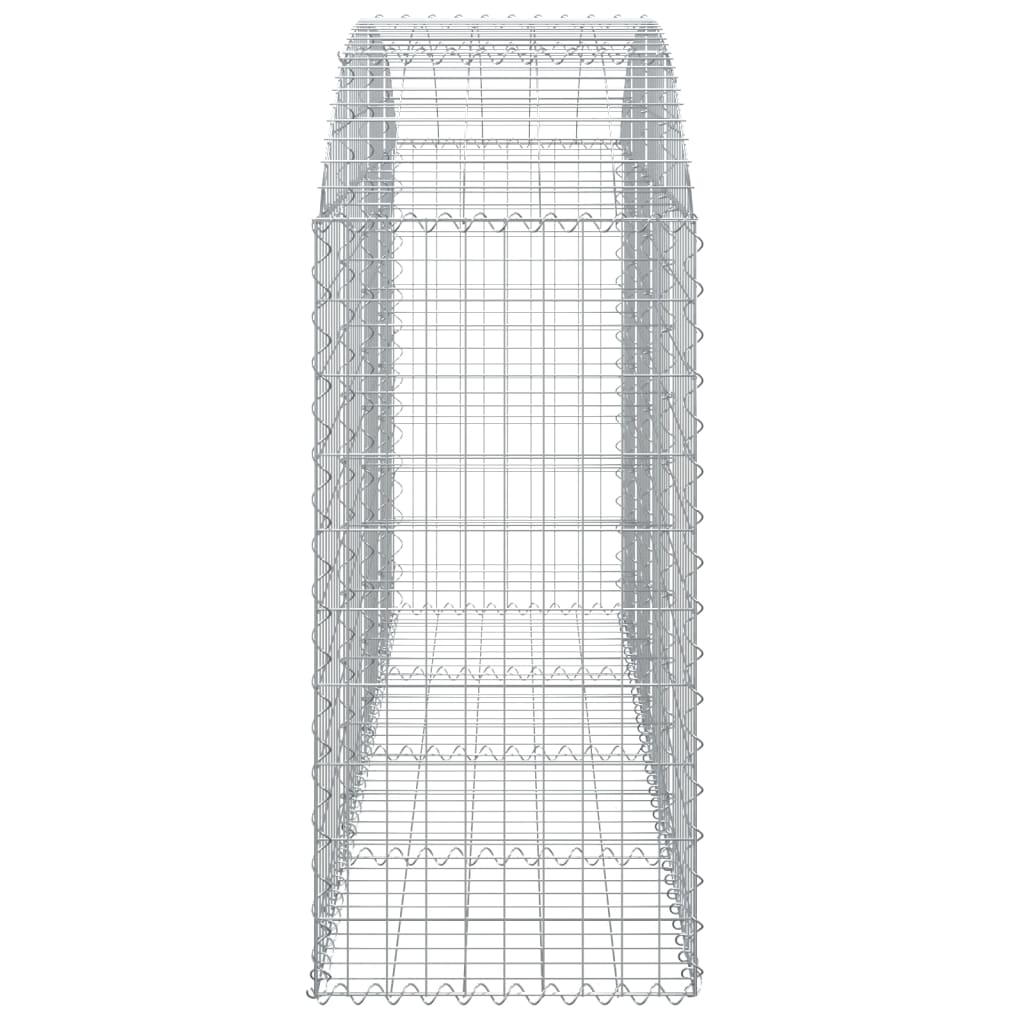 Cesto gabião arqueado 200x50x100/120 cm ferro galvanizado