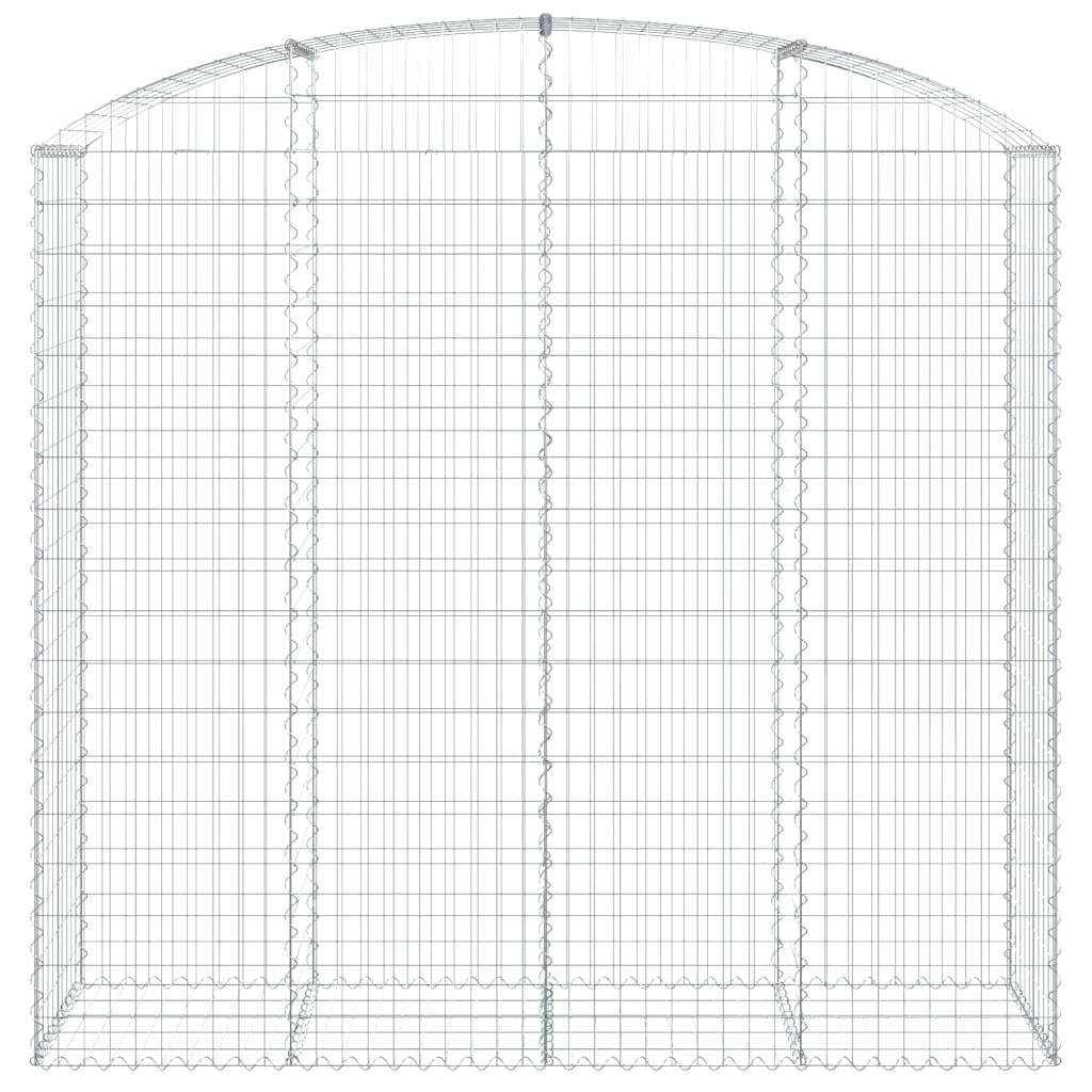 Cesto gabião arqueado 200x50x180/200 cm ferro galvanizado