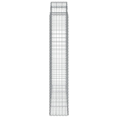 Cesto gabião arqueado 200x50x220/240 cm ferro galvanizado