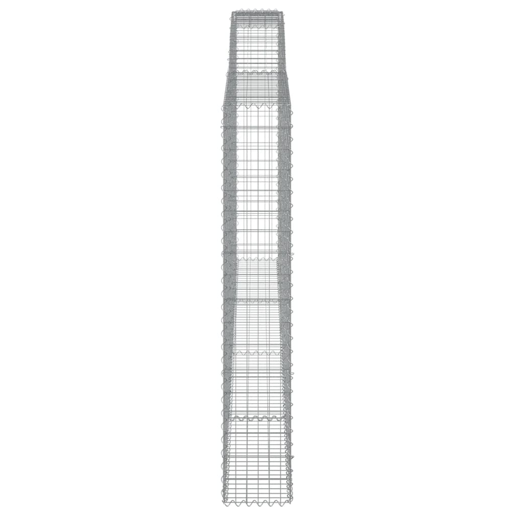 Cesto gabião arqueado 400x30x180/200 cm ferro galvanizado