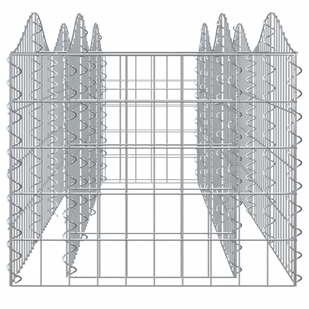 Canteiro elevado gabião arqueado 200x50x50 cm ferro galvanizado