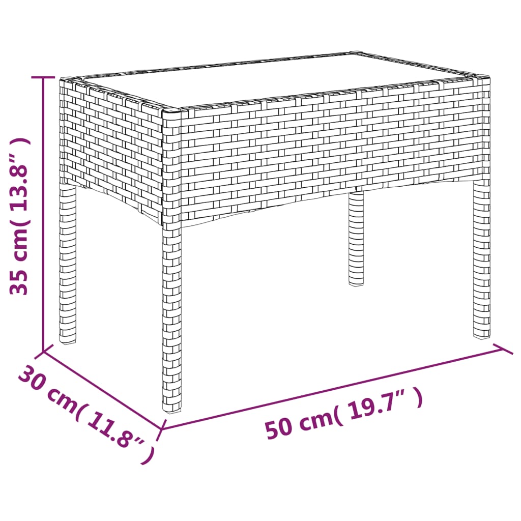 4 pcs conjunto lounge jardim c/ almofadões vime PE castanho