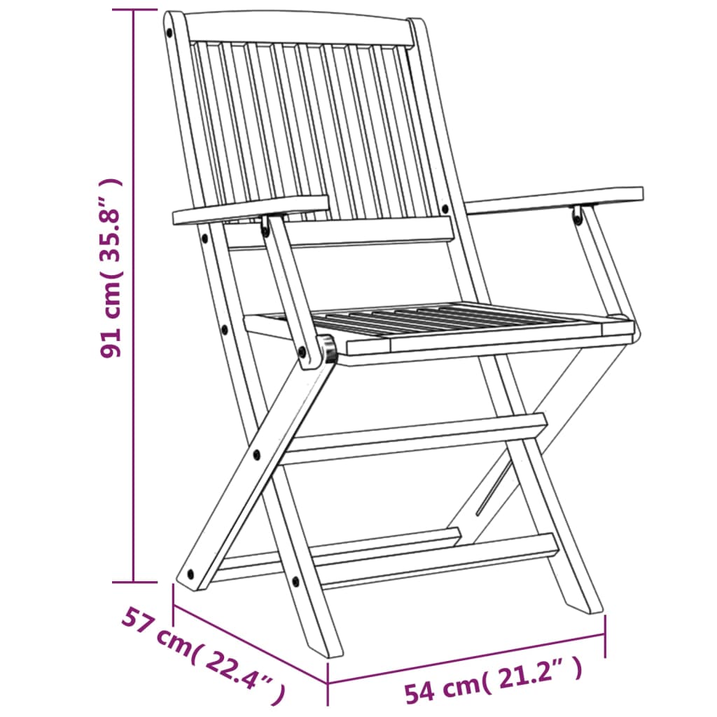 Conjunto de jantar p/ jardim 5 pcs madeira de acácia maciça