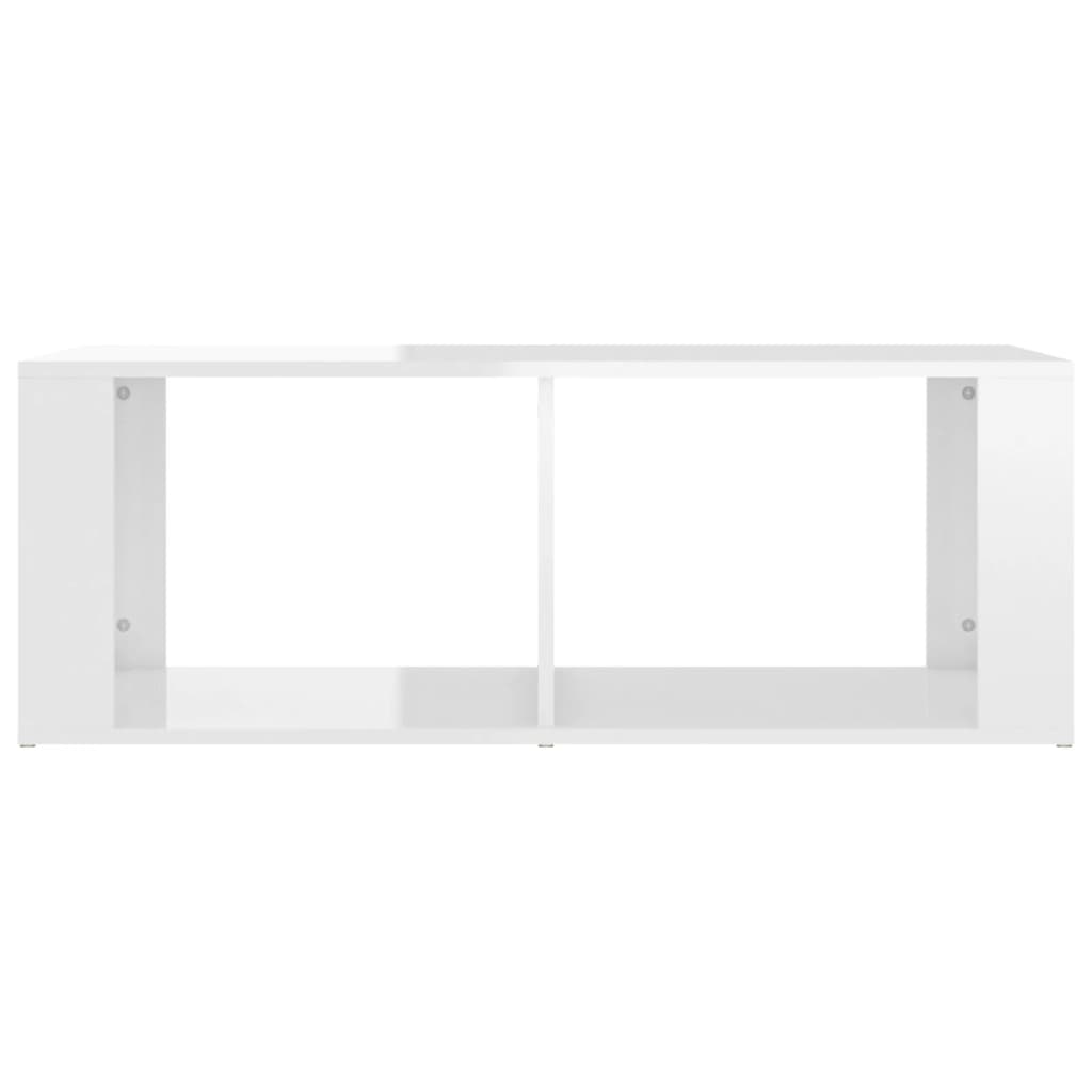 Mesa de centro 100x50x36 cm derivados madeira branco brilhante